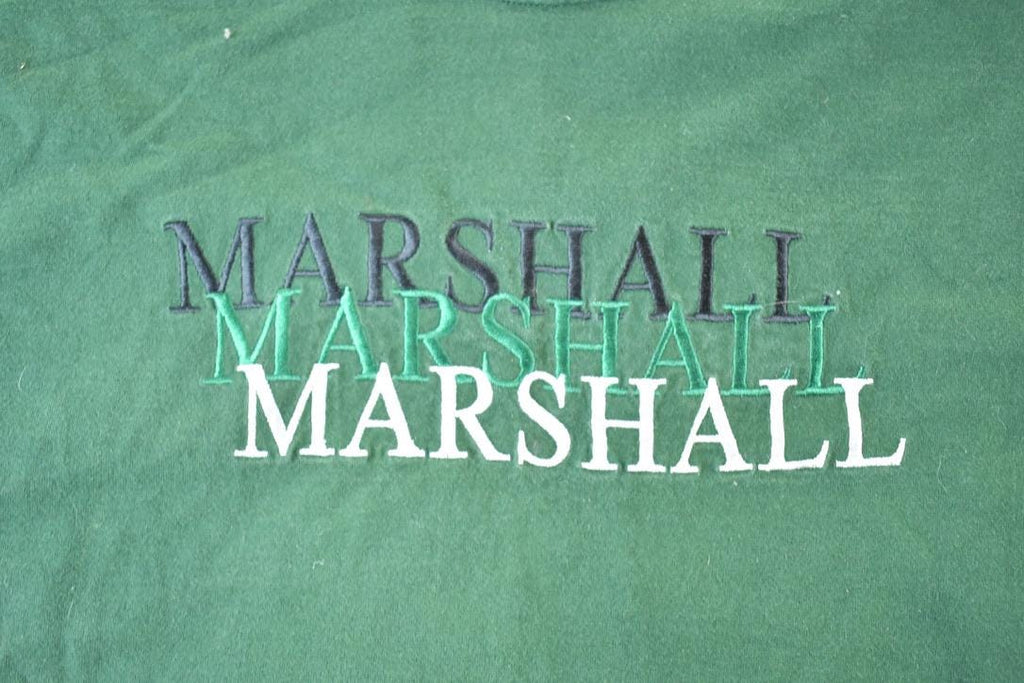 Vintage 1990s Marshall Souvenir Embroidered T-Shirt Men's XL