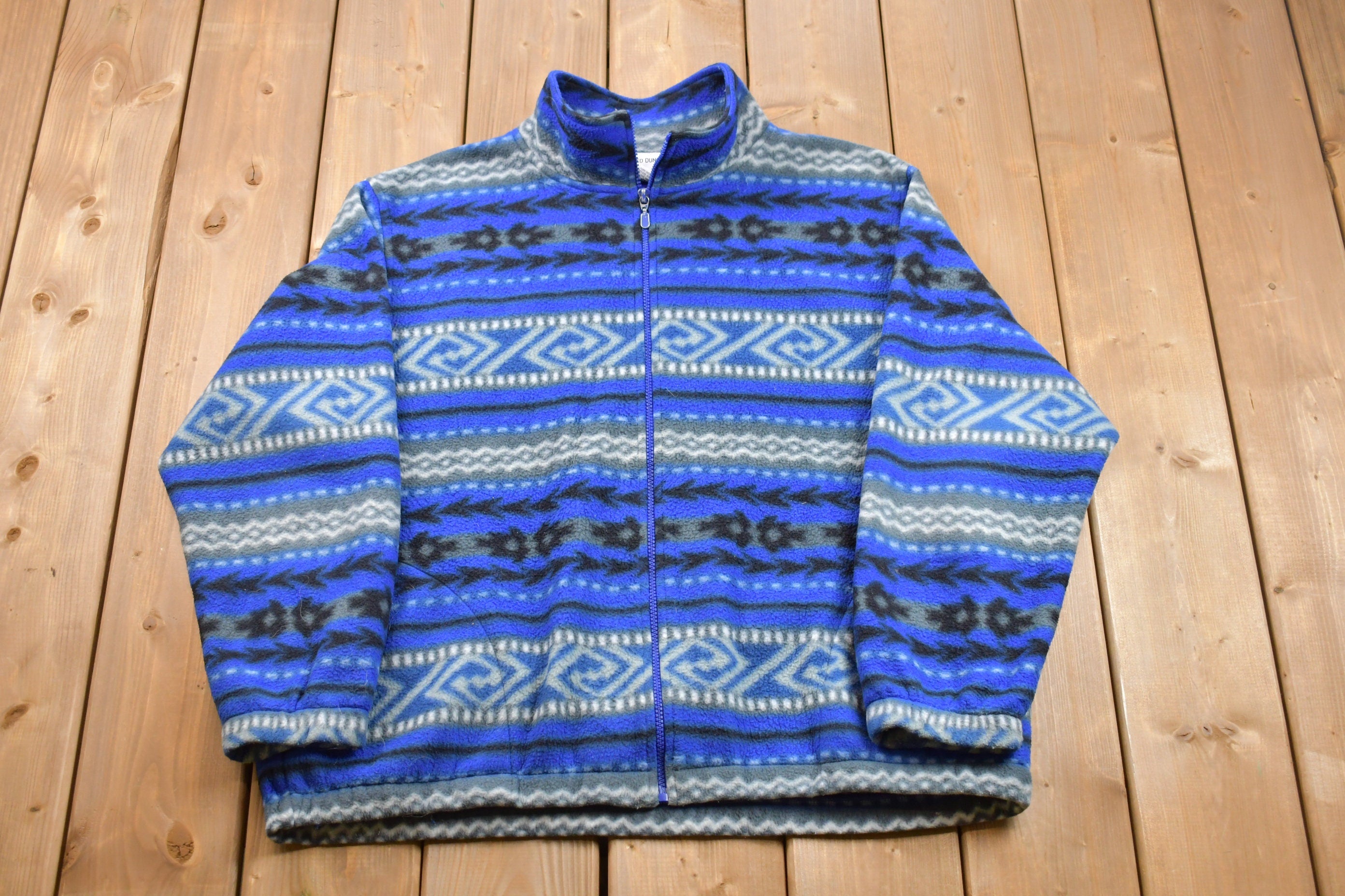 Vintage 1990s Fleece Zip Up Sweater