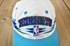 Vintage 1990s Charlotte Hornets NBA Logo Athletic Diamond Snap Back Hat