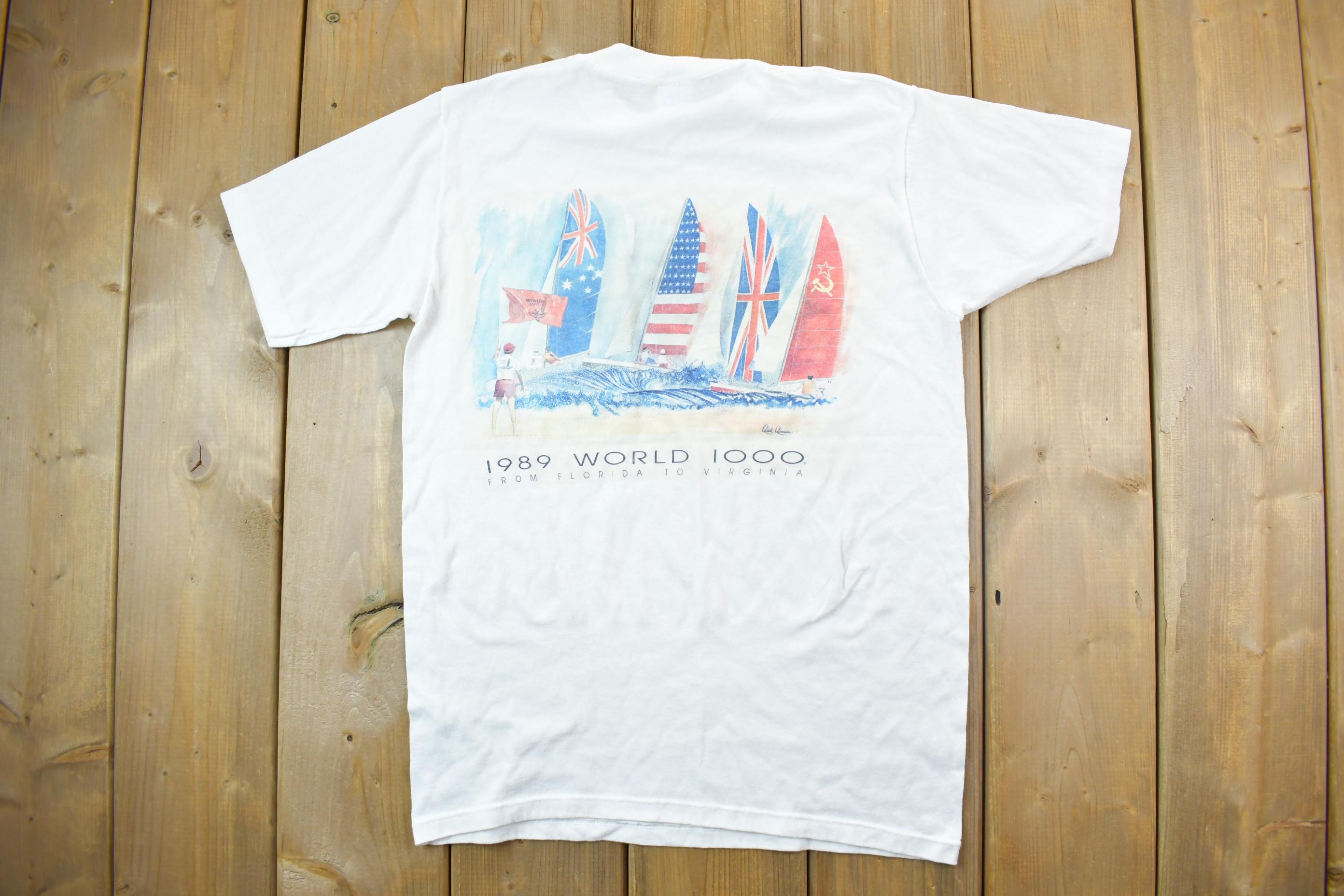 Vintage 1989 World 1000 Souvenir T-Shirt