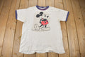 Vintage 1980s Walt Disney Mickey Mouse Ringer T-Shirt 80s Tee Vintage Ringer Tee