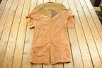 Vintage 1990s Maggie Lawrence Leather Trench Coat Women's Large