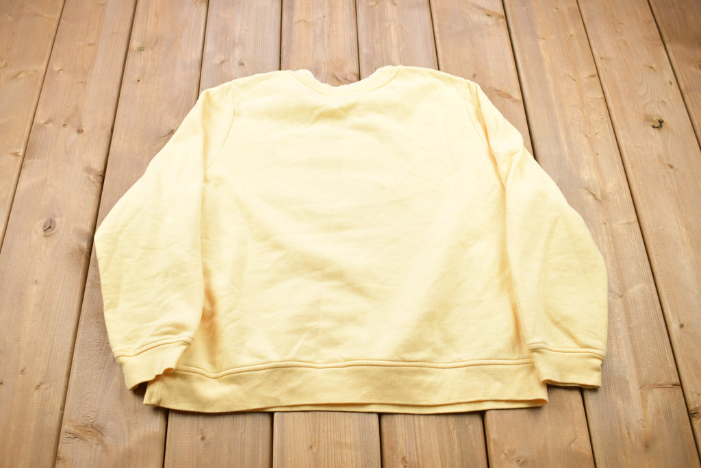 Vintage 1990s Floral Double Collar Crewneck Sweatshirt