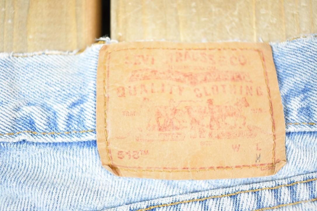 Vintage 1970s Levi Strauss Red Tab 518 Boot Cut Denim Jeans Size 30 x 28