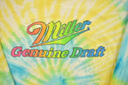 Vintage 1990s Miller Genuine Draft Tie Dye Graphic T Shirt
