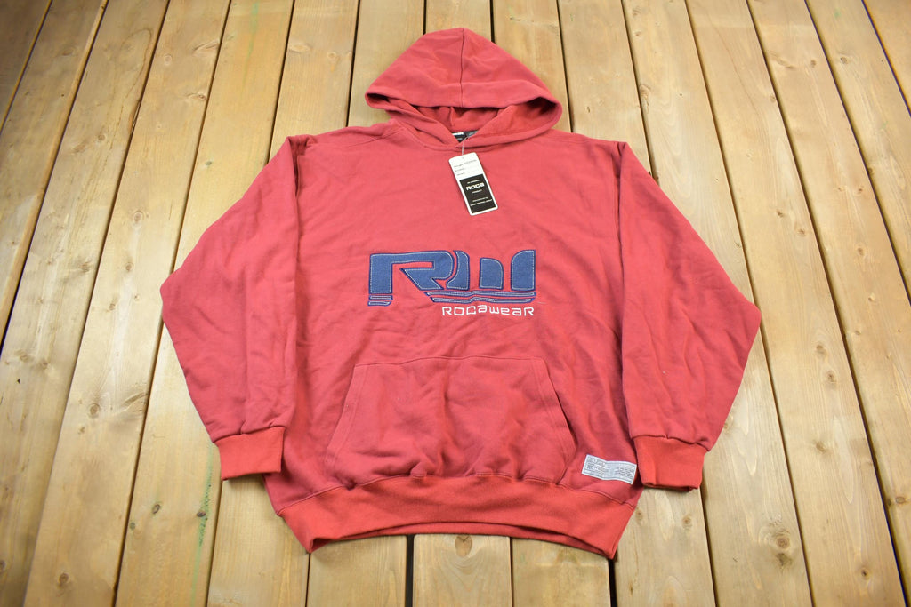 Vintage Deadstock Y2K Rocawear Embroidered Hoodie Size L