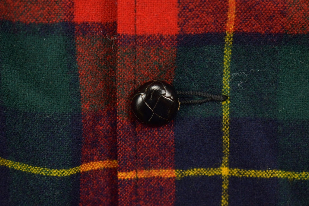 Vintage 1970s Pendleton Plaid Button Blazer Shirt