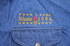 Vintage 1996 Atlanta Olympics Games Collection By TERRY Denim Button Up