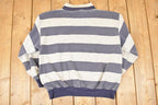Vintage 1990s Special Attitude Nautical Striped Crewneck Sweatshirt Mens L