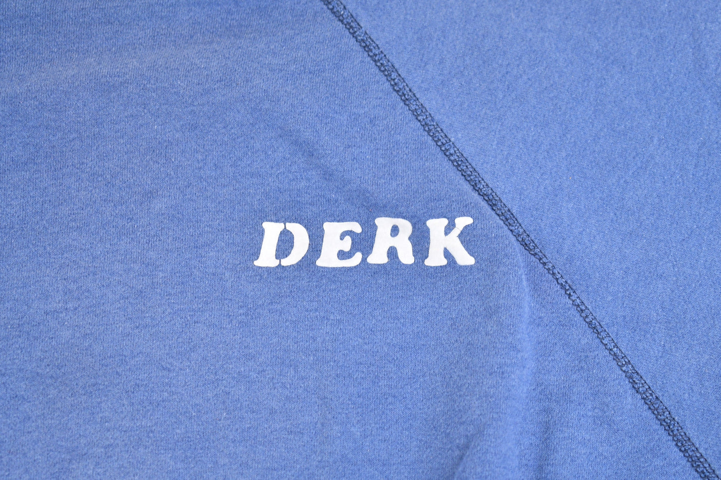 Vintage 1970s Derk Raglan Short Sleeve Crewneck Sweatshirt / True Vintage / Faded Sweater / Streetwear / Made In USA / Cut Off Sleeve