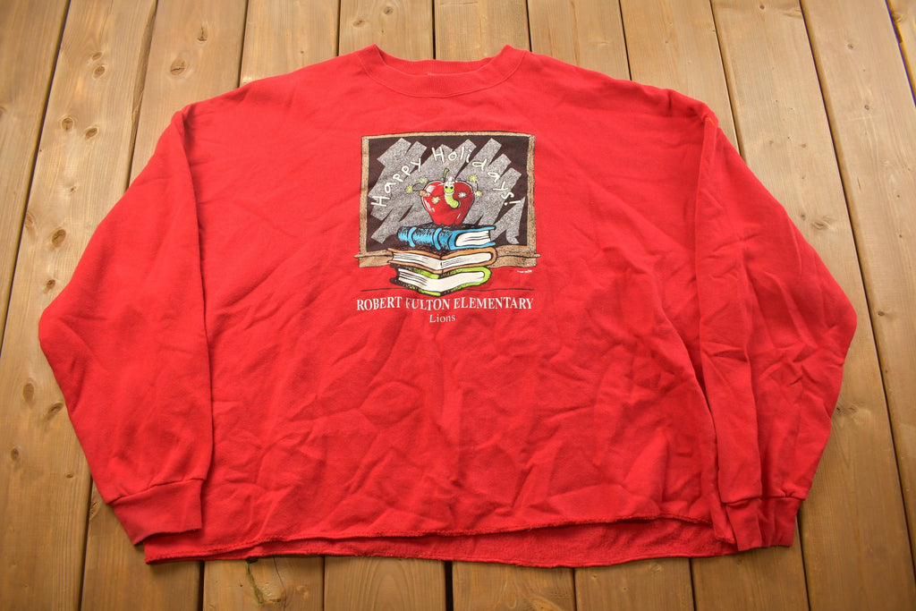 Vintage 1990s Robert Fulton Elementary Crewneck Sweatshirt