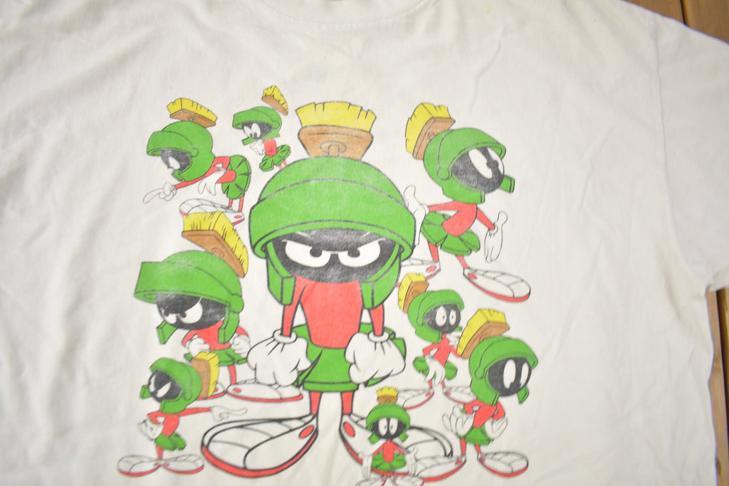 Vintage 1996 Marvin The Martian Looney Tunes Cartoon Graphic T-Shirt Made In USA