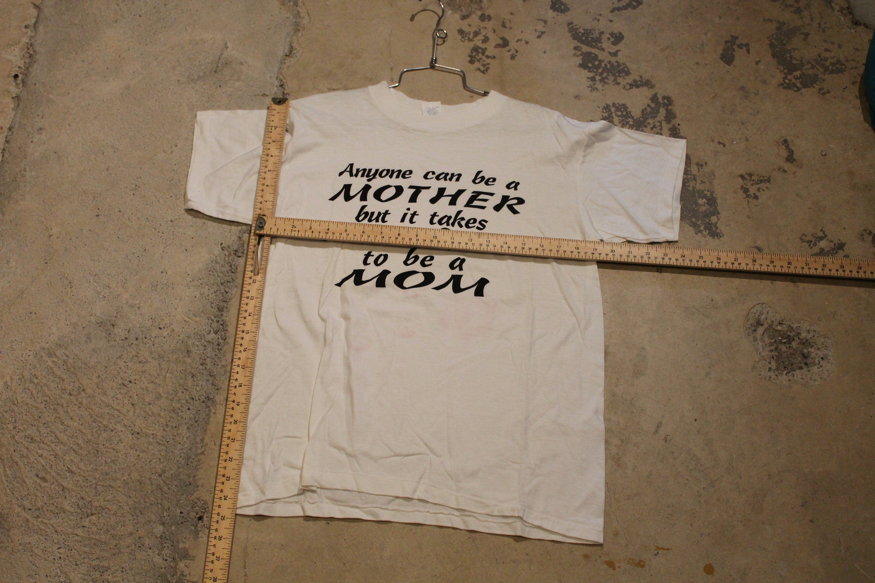 Vintage 1990s Mother Theme Graphic T Shirt / Single Stitch / Anyone Can Be A Mother / 80s / 90s / Streetwear Fashion