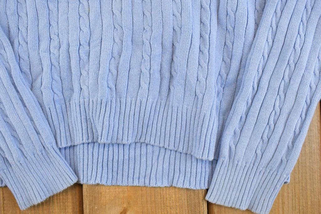 Vintage 1990s Izod Knit Crewneck Sweater Womens S  90's Abstract Pattern 3D Knitted Sweatshirt