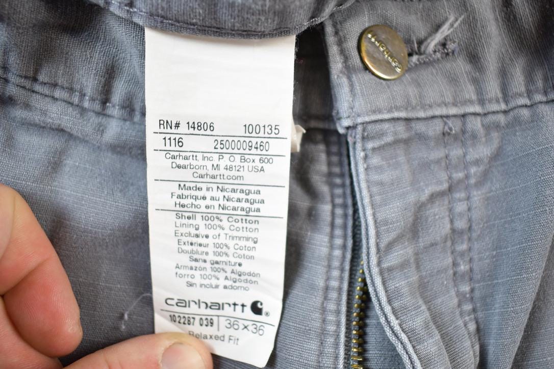 Vintage 1990s Carhartt Denim Lined Work Jeans Size 36 x 36