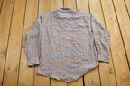 Vintage 1960s Cumberland Flannel Check Button Up Shirt  1960's Button Up  Vintage Flannel  Made In USA  Pattern Button Up  Bud Berma