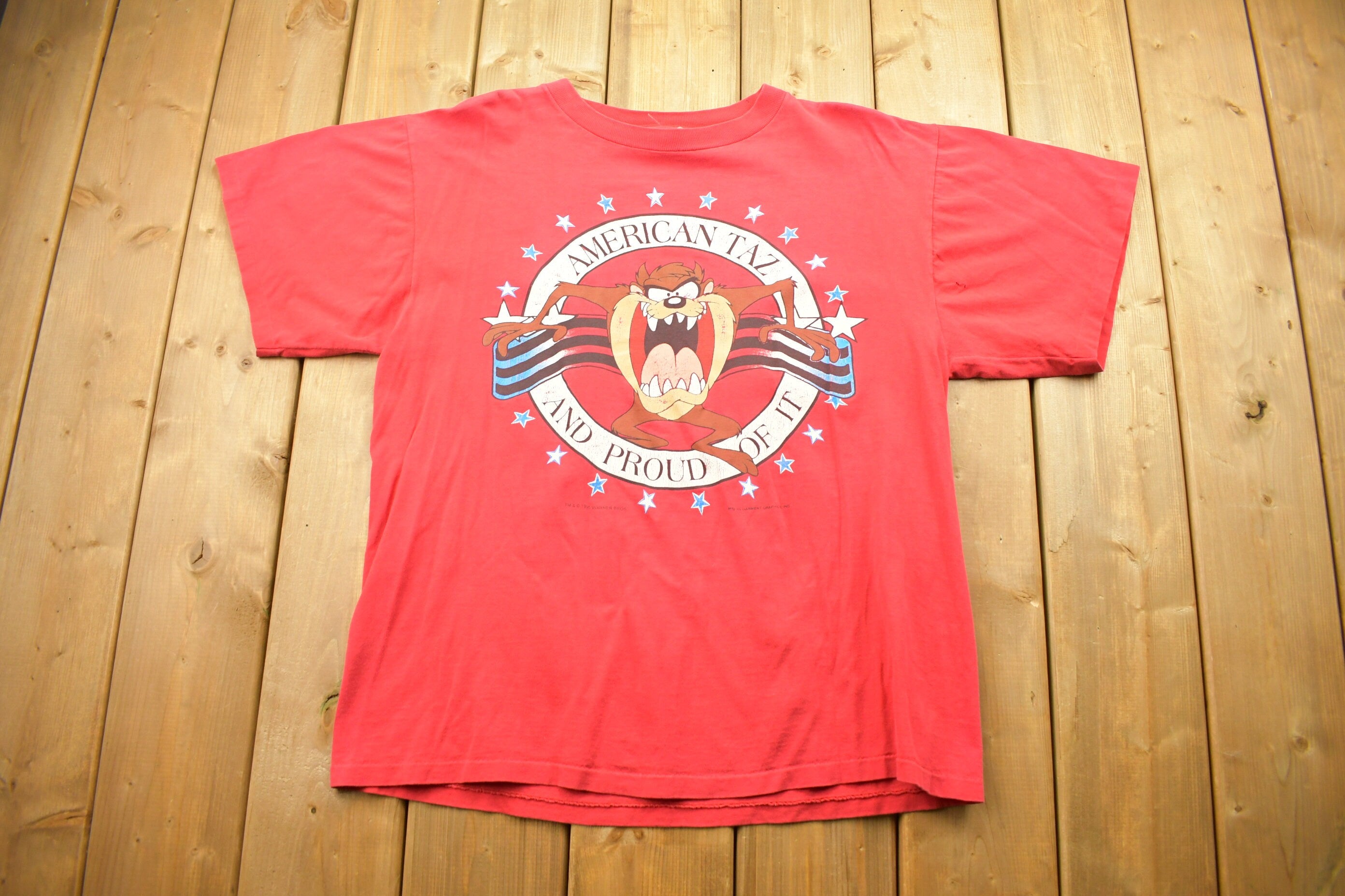 Vintage 1995 Looney Tunes Taz Devil Graphic T Shirt