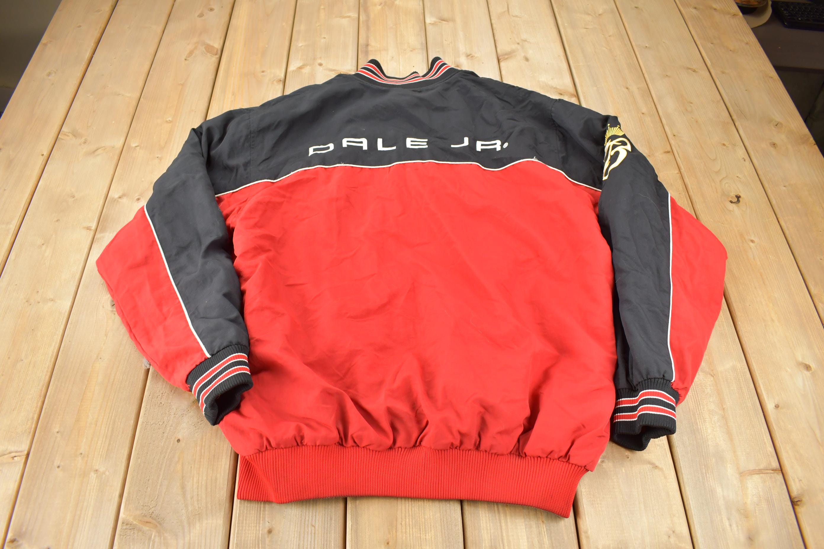 Vintage 1990s Dale Earnhardt Embroidered Reversible NASCAR Jacket