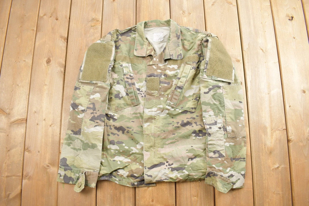 Vintage 1990s Military Multi Cam Tactical Coat / Army Green / Vintage Army / Army Jacket