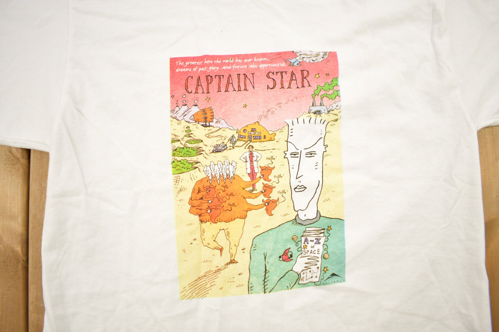 Vintage 1990s Captain Star Comicbook Promo T-shirt