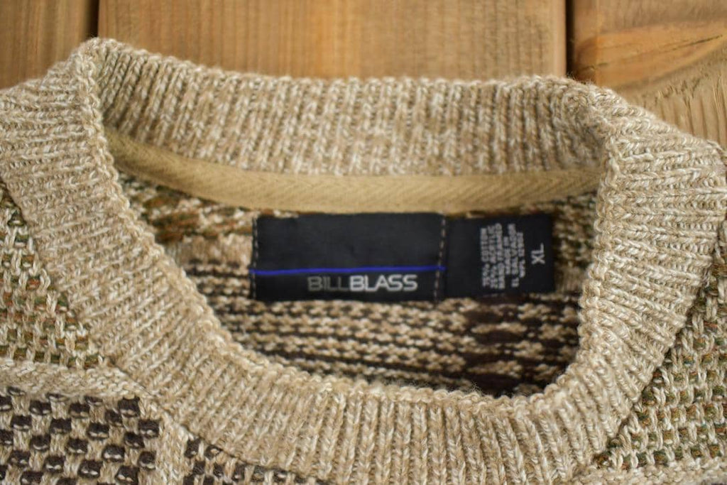 Vintage 1990s Bill Blass Knit Crewneck Sweater