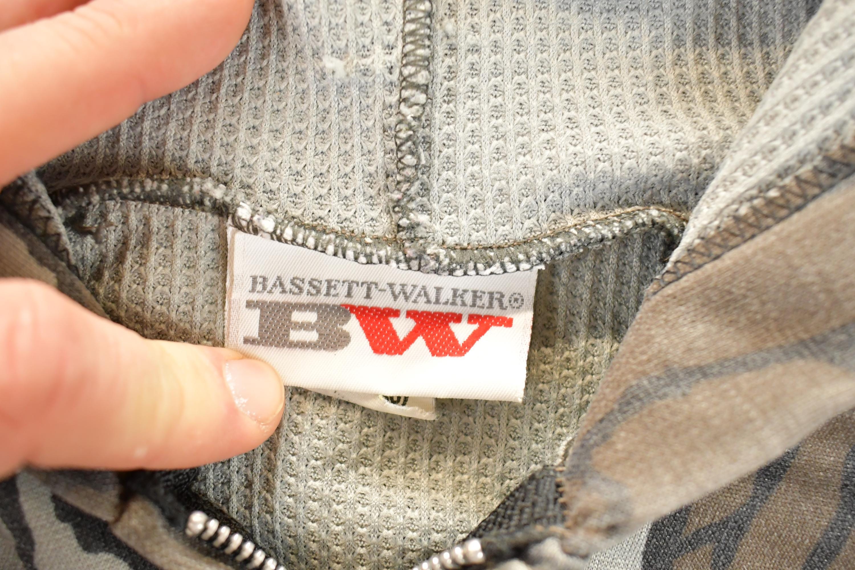 Vintage 1980s Bassett Walker Camo Hoodie Sweatshirt Men's M