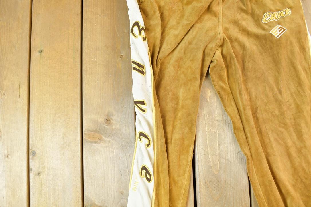 Vintage 1990s ENYCE Velour Track Pants