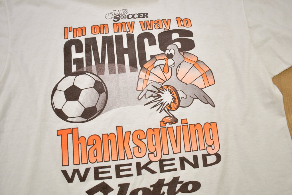 Vintage 1993 GMCH Melbourne Holiday Challenge Soccer Graphic T Shirt