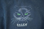 Vintage 1990s Salem Massachusetts Black Cat Heavyweight Crewneck Sweatshirt Mens XL