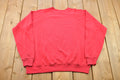 Vintage 1990s Blank Bright Red Crewneck Sweatshirt /