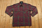 Vintage 1990s Claybrooke Outdoors Plaid Lined Flannel Button Up Shirt