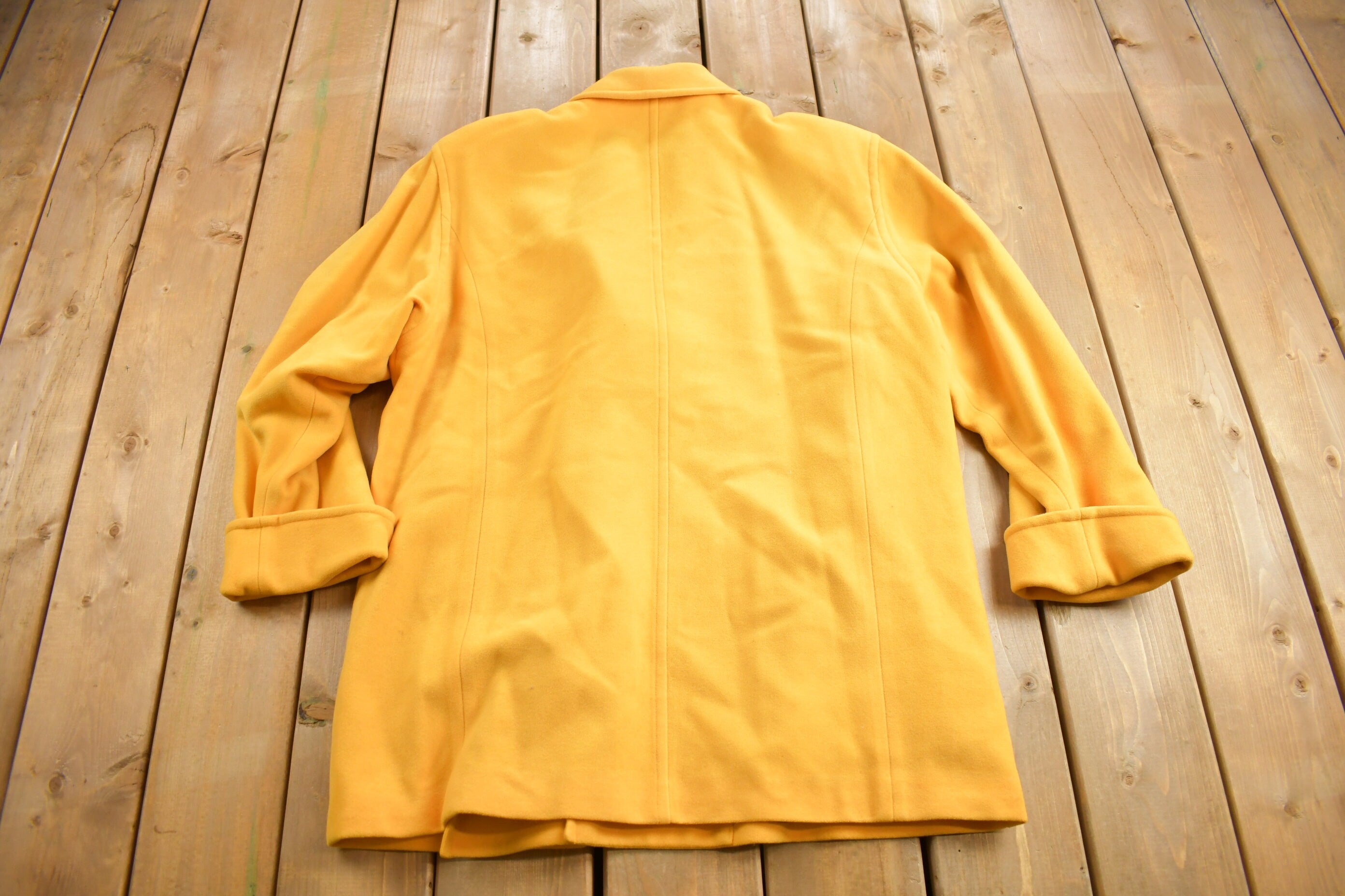 Vintage 1980s Jones New York Yellow Wool Jacket