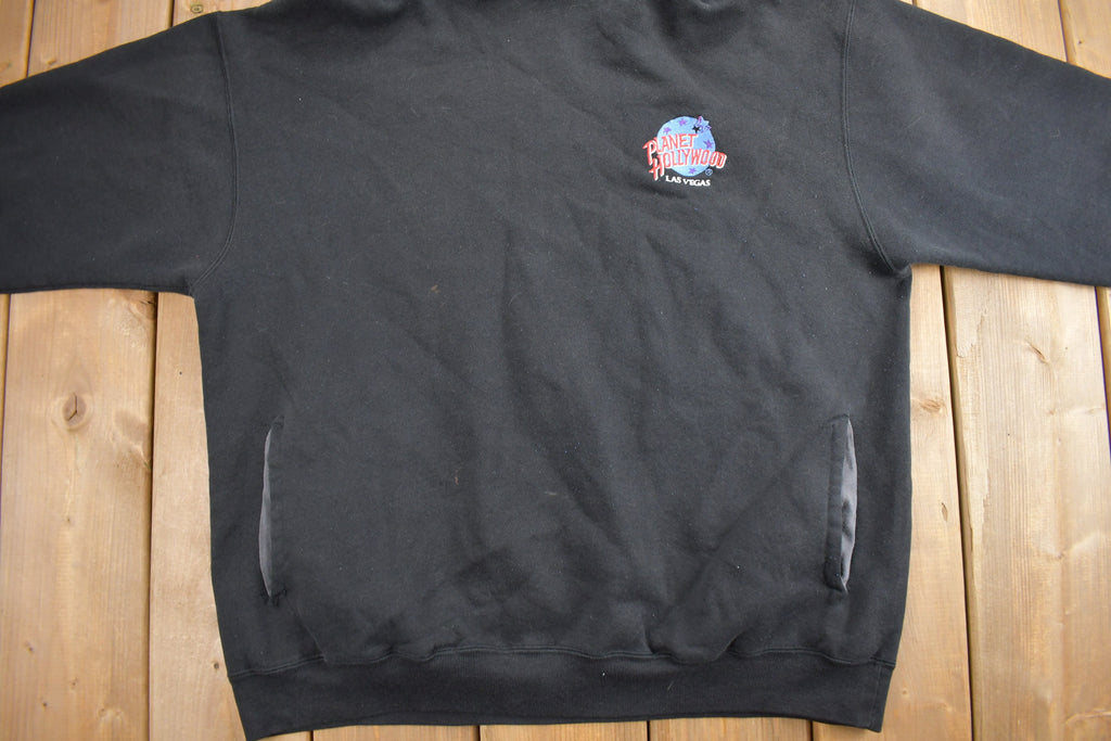 Vintage 1990s Planet Hollywood Las Vegas Embroidered Hoodie