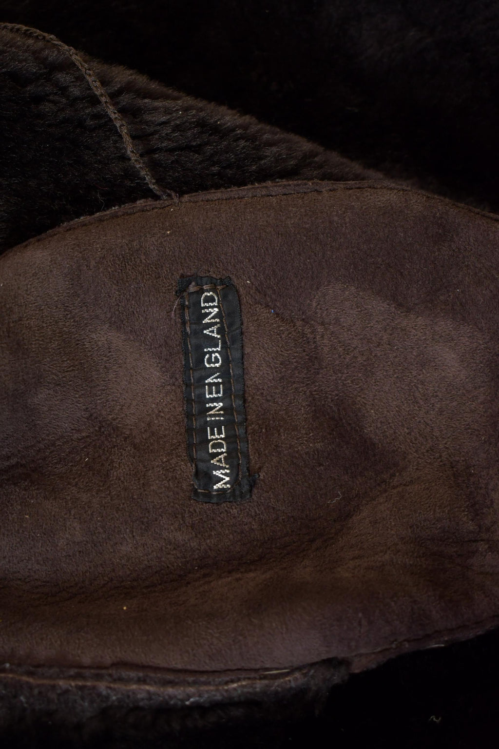 Vintage 1980s Double Breasted Full Shearling Jacket - Made in England