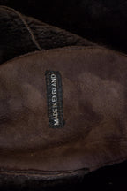 Vintage 1980s Double Breasted Full Shearling Jacket - Made in England