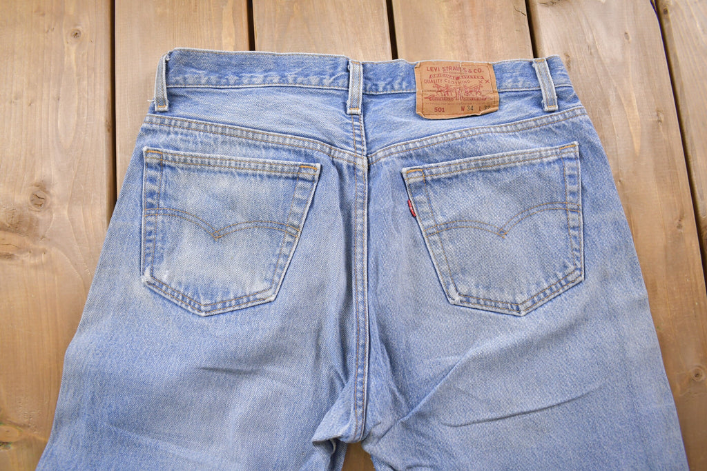 Vintage 1990s Levi's 501 Red Tab Jeans Size 32 x 30