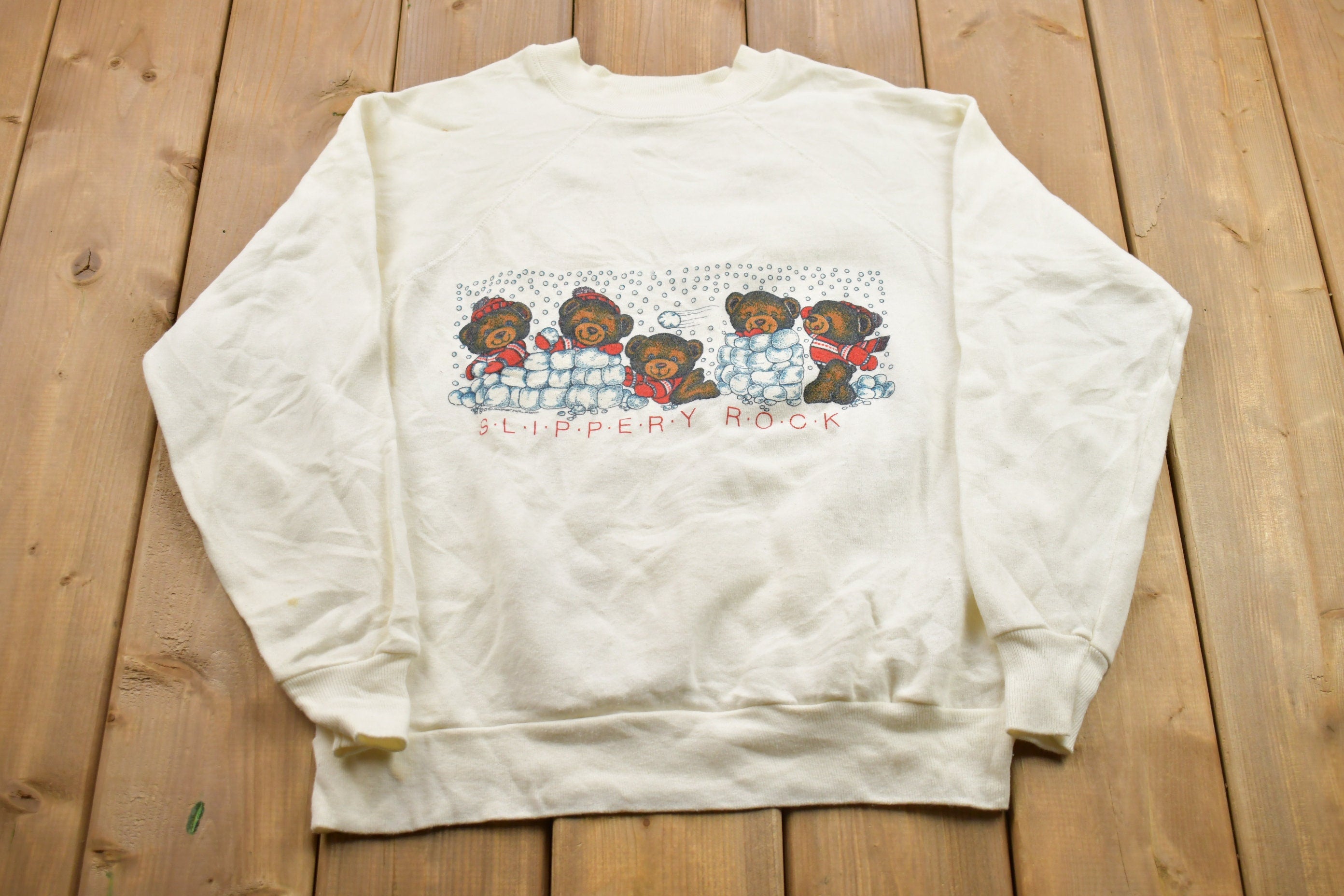 Vintage 1990s Slippery Rock University Pennsylvania Collegiate Crewneck