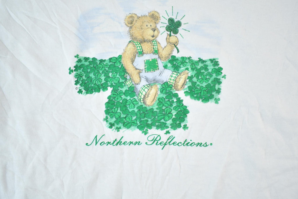 Vintage 1990s Northern Reflections Lucky Teddy Souvenir Single Stitch Graphic Print T-Shirt Made In USA