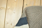 Vintage 1990s Woolrich Colour Block Horizontal Striped Knit Crewneck Sweater