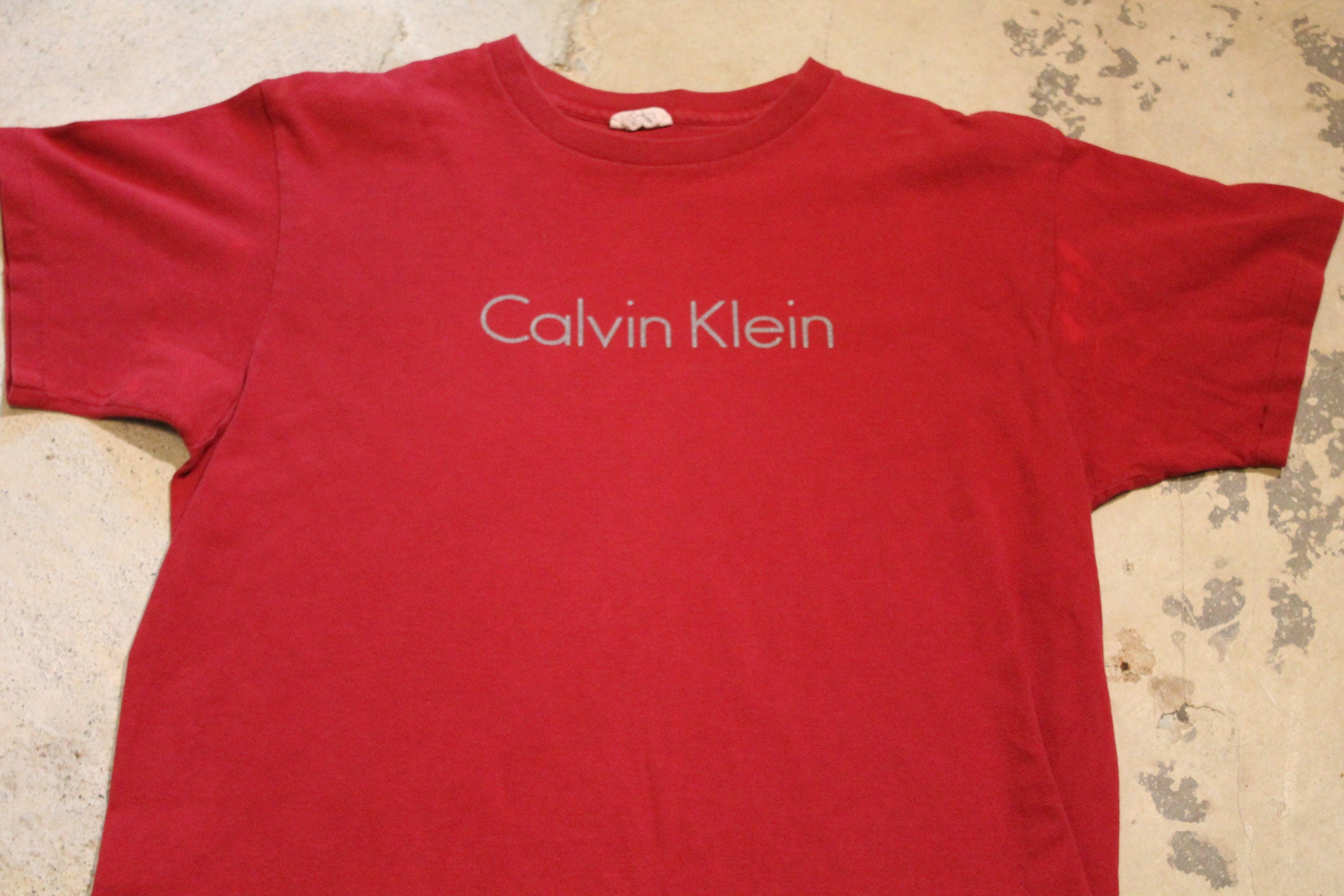 Vintage 1990s Calvin Klein Spell Out T Shirt