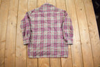Vintage 1980s Richman Brothers Wool Plaid Flannel Button Up Shirt