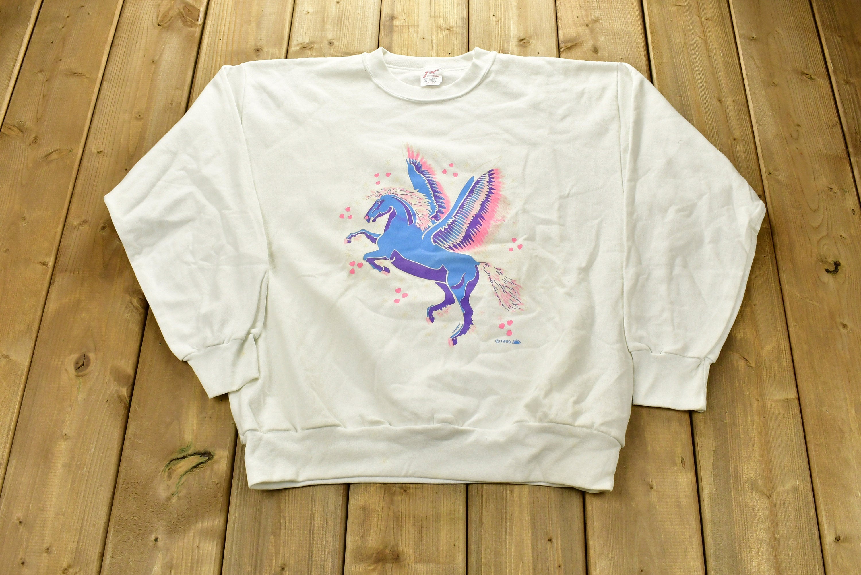 Vintage 1989 Pegasus Psychadelic Graphic Crewneck
