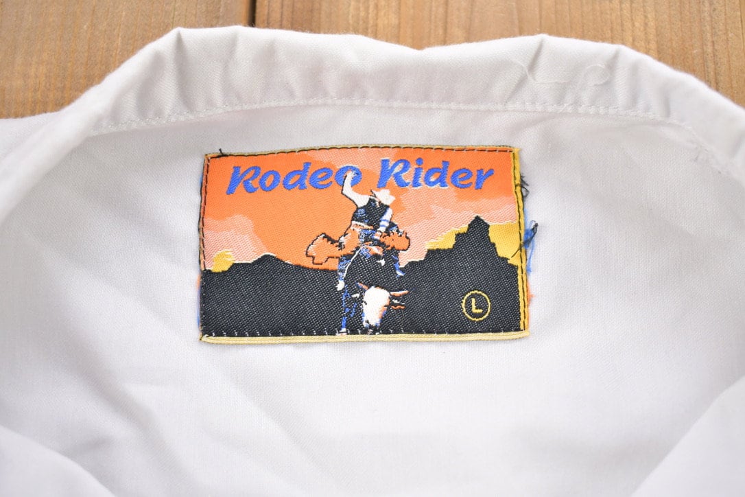Vintage 1990s Rodeo Rider Button Up Shirt