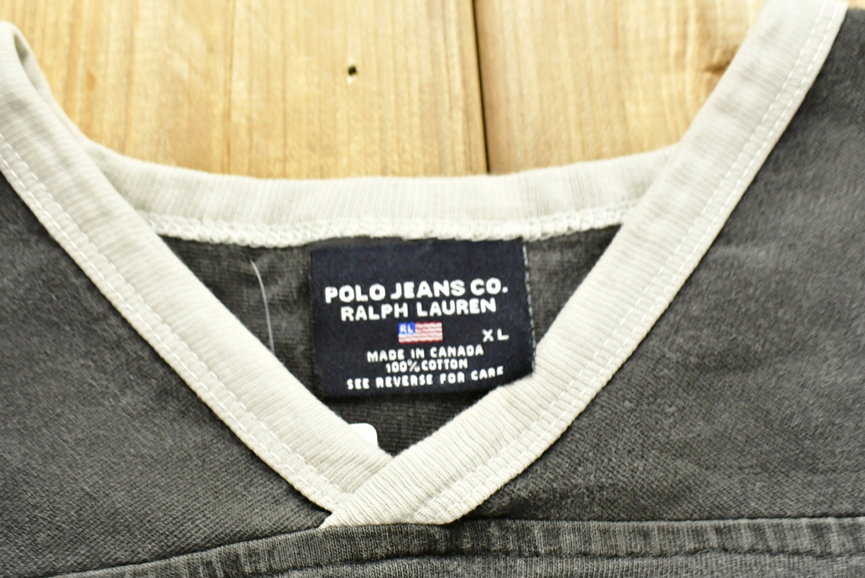 Vintage 1990s Polo Jeans Co Ralph Lauren Ringer T-Shirt