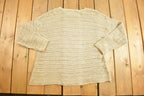 Vintage 1990s Beige Knitted Sweater