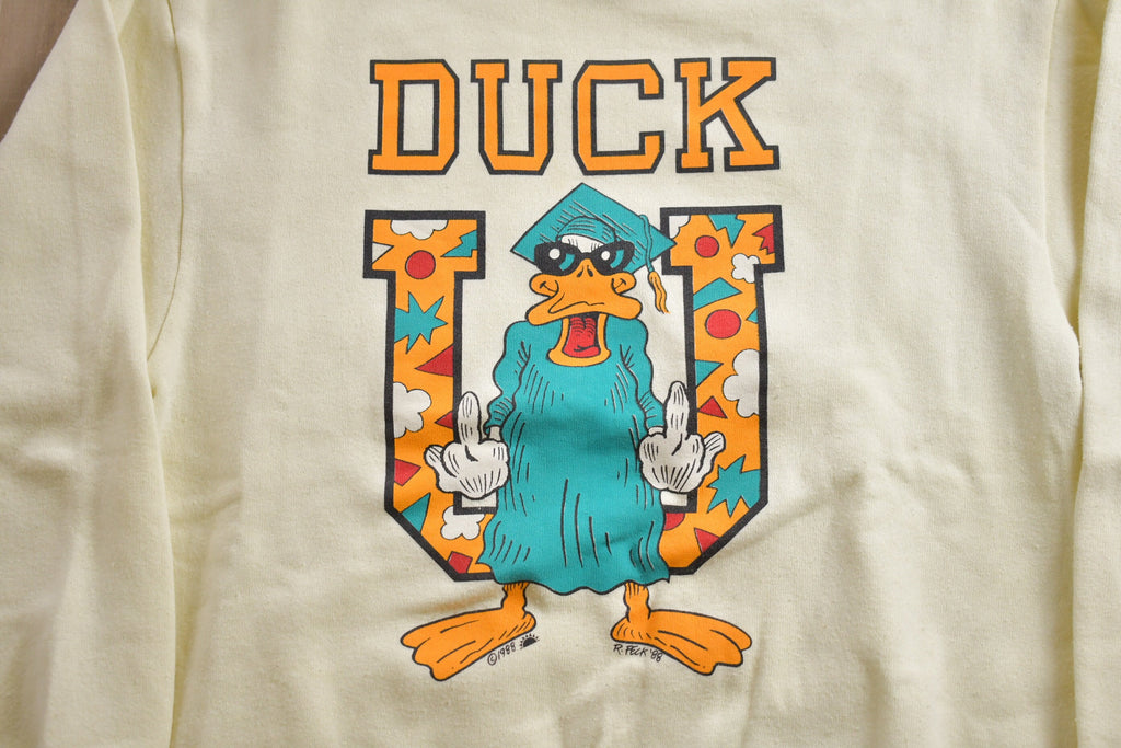 Vintage 1988 Duck U Parody Crewneck Sweatshirt