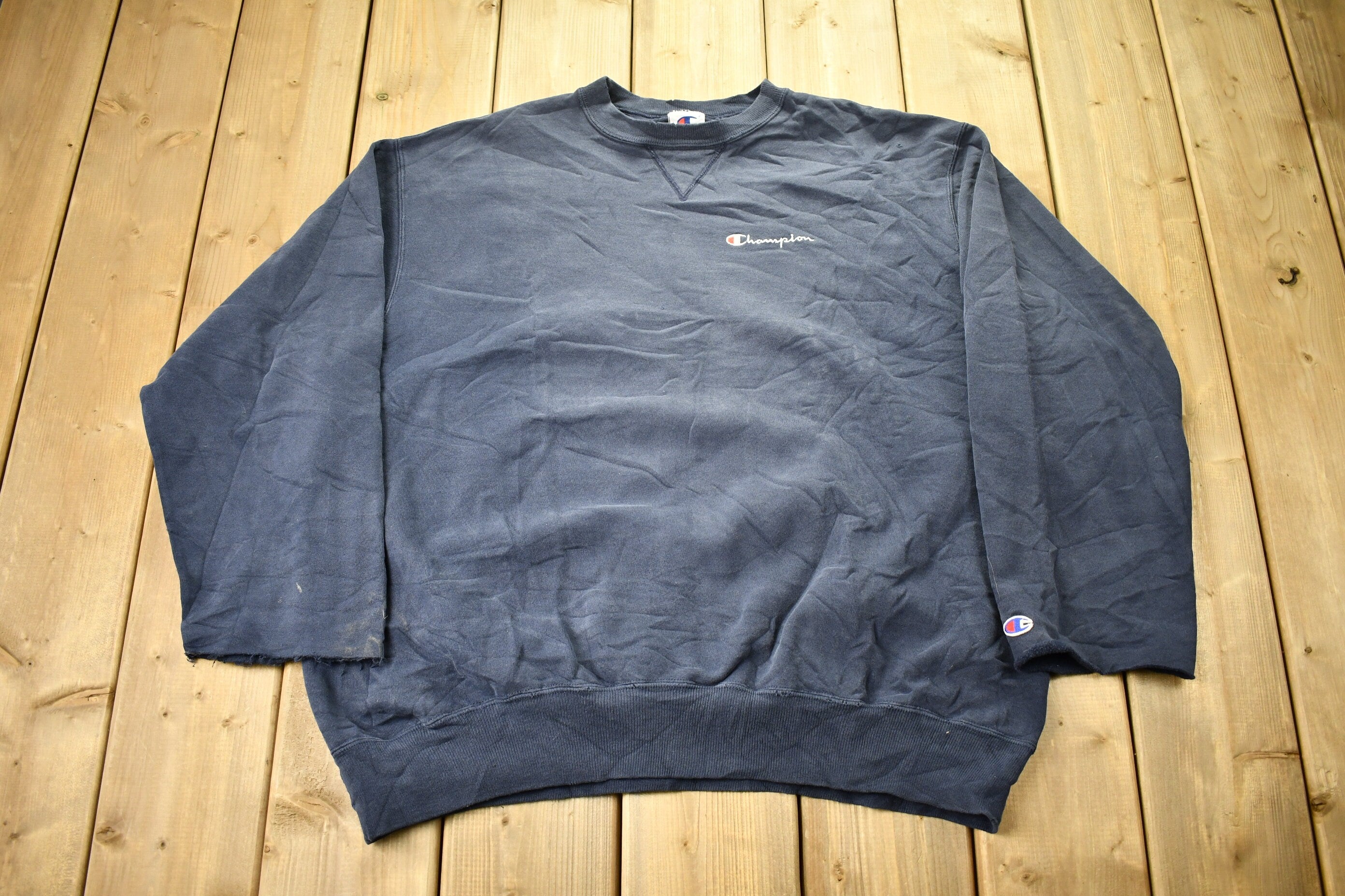 Vintage 1990s Distressed Champion Crewneck Sweatshirt