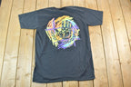 Vintage 1988 Body Glove All Over Print Neon Single Stitch Surfing T-Shirt