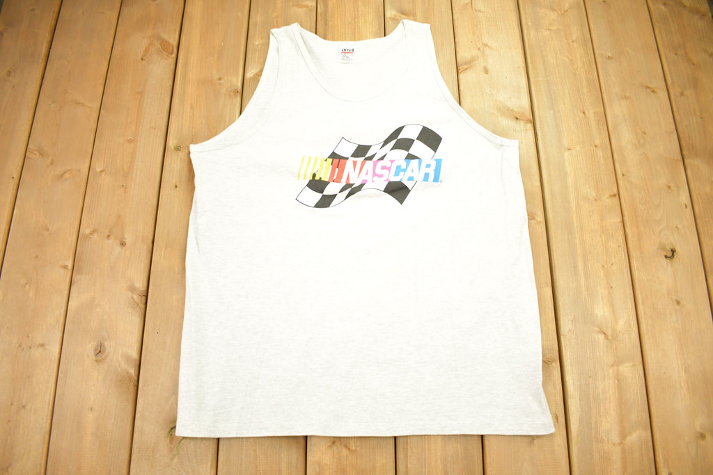 Vintage 1990s NASCAR Racing Single Stitch Tank Top Shirt