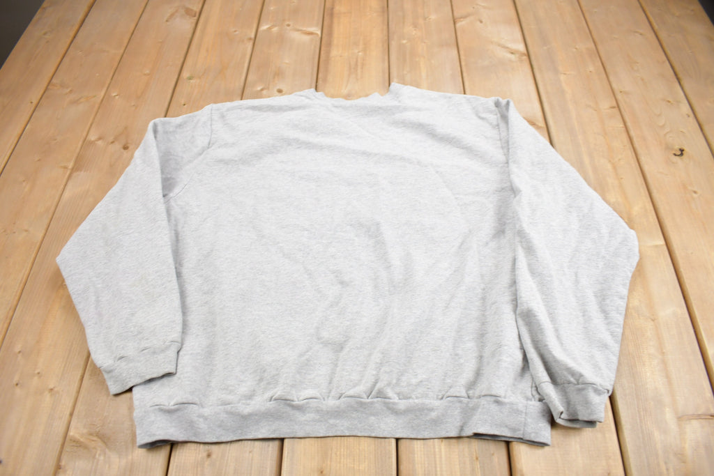 Vintage 1990s Blank Grey Crewneck Sweatshirt